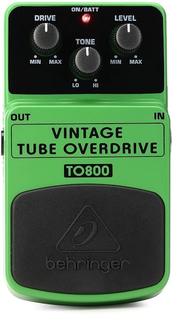 Behringer TO800, Overdrive-Pedal im Vintage-Röhrenstil für Gitarre