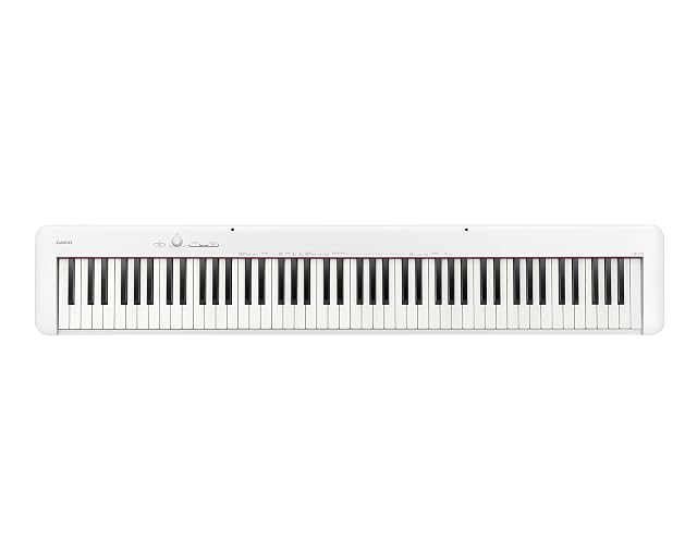 Casio CDP-S110, flaches Digitalpiano mit 88 Tasten in Weiß
