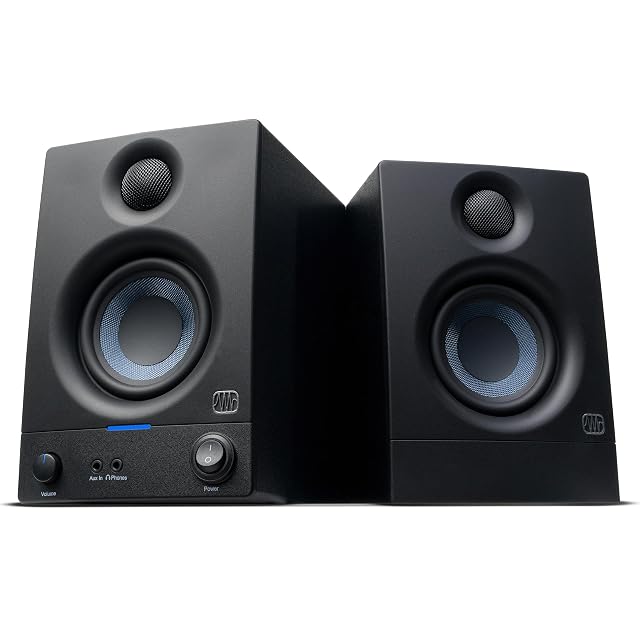PreSonus Eris 3.5 Gen 2, Schreibtisch-Studiomonitore als Paar, in Schwarz