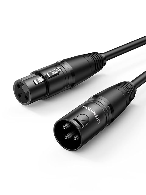 UGREEN XLR-Mikrofonkabel mit drei Pins, 3 m